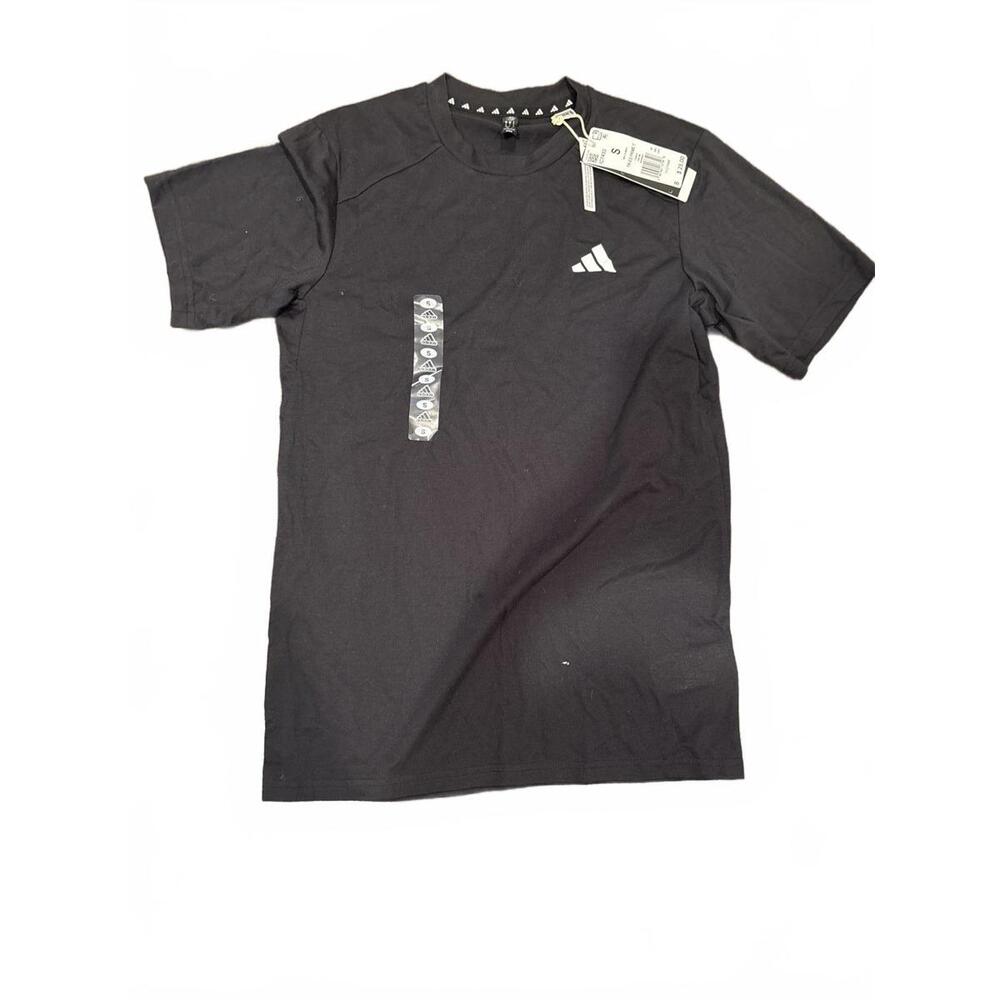 Adidas Men's Black Short Sleeve Activewear T-Shirt
